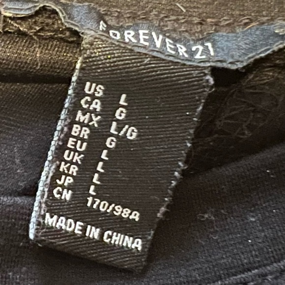 Forever 21 Black Open Back Shirt - Picture 4 of 4